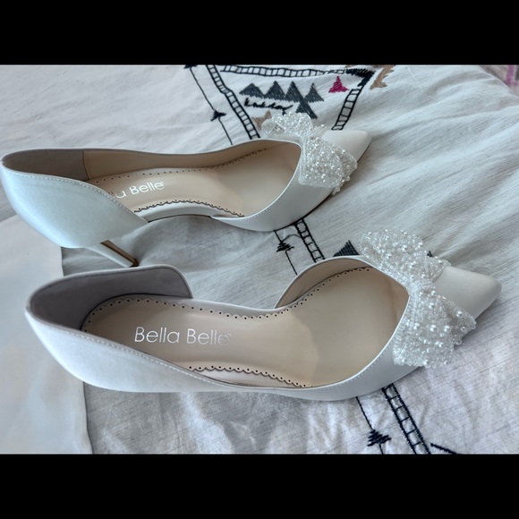 Bella belle Dorothy wedding bow pump shoes - Picture 6 of 9